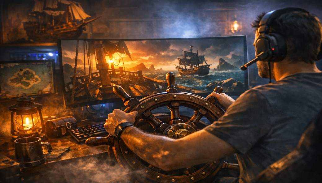 Gamer Builds Real Ship’s Wheel for Sea of Thieves — Say Goodbye to Thumbsticks