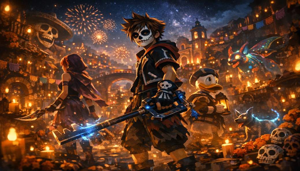 Sora Gets Catrín Makeup: Kingdom Hearts 4 Shows Gameplay and Confirms Coco — Coming Late 2027