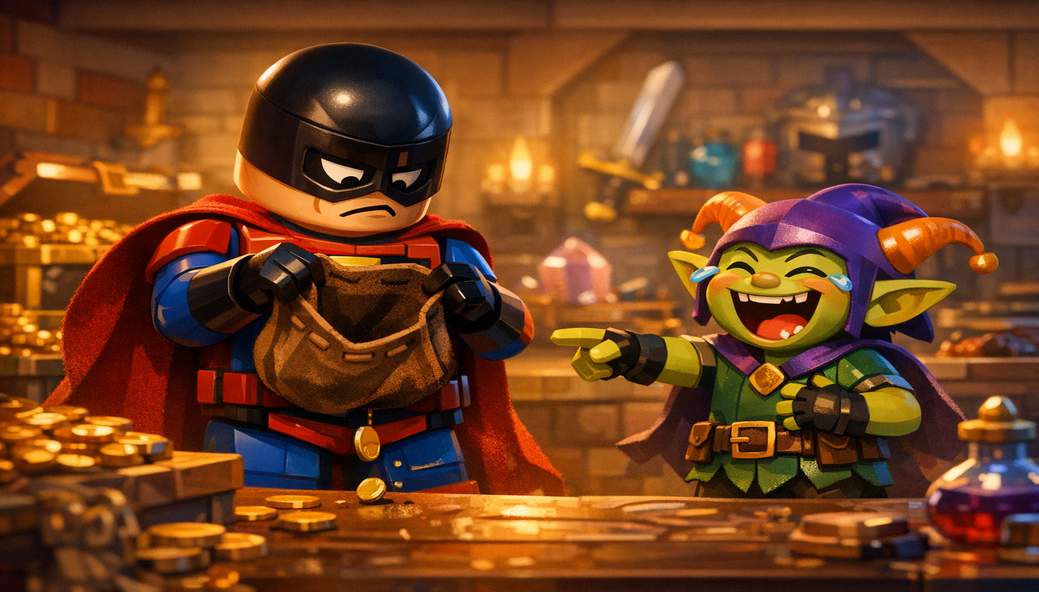 Spend All Your Coins in LEGO Batman and Bat‑Mite Gets Brutally Honest