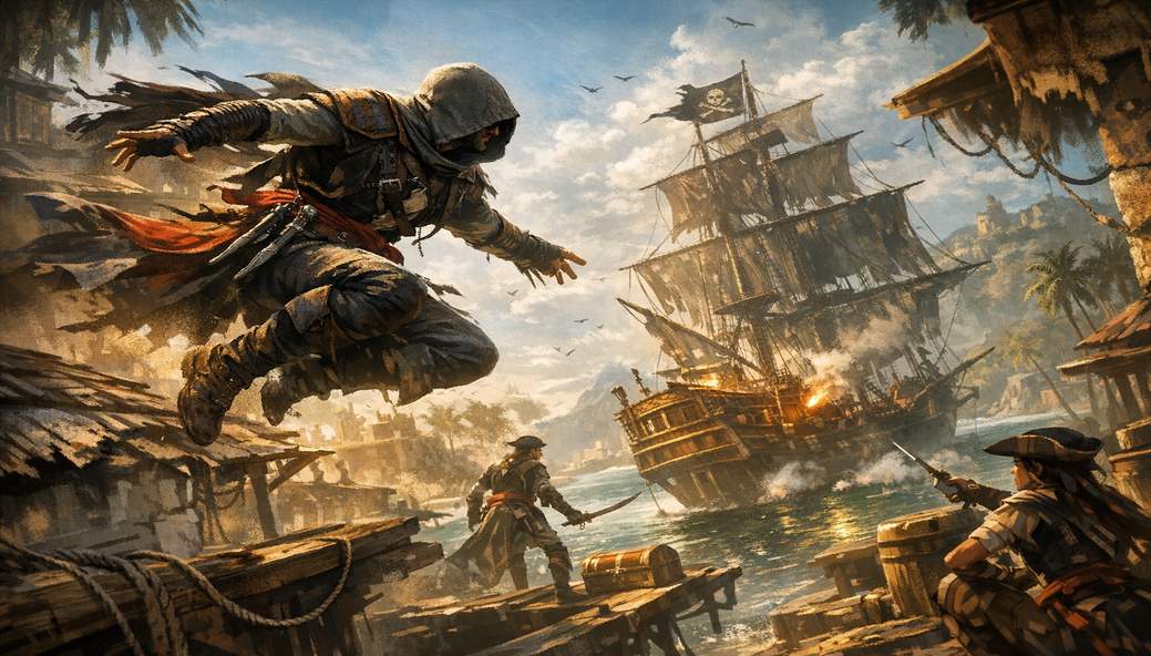 Pirate Parkour: Black Flag Resynced Flaunts Smoother Moves, Stealth Tricks, and Sharper Combat