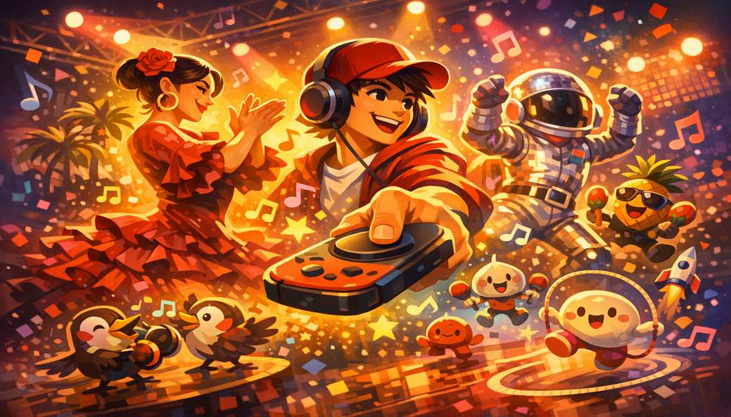 Flamenco Beats Meet One-Button Chaos — Rhythm Paradise Groove Lands July 2 on Switch