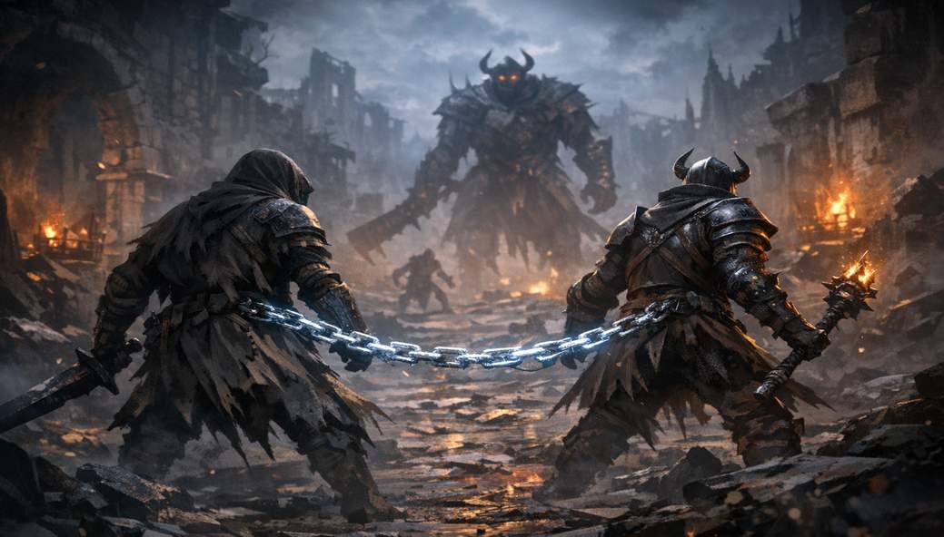 Soul Chained: Play a Souls‑Style Game While Literally Tethered to a Teammate