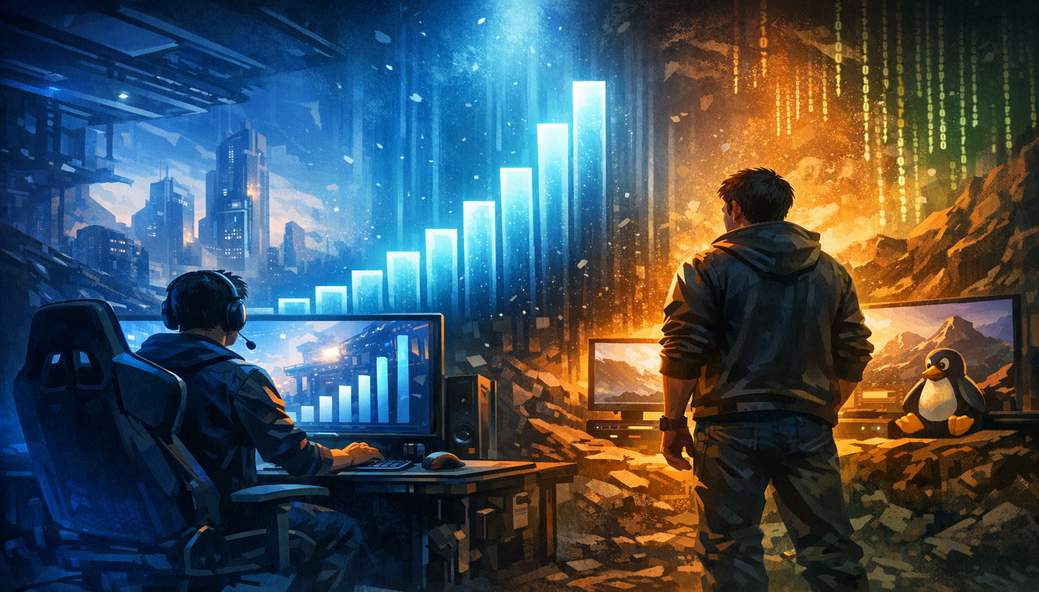 Windows 11 Keeps Winning While Linux Loses Steam — April Survey Shake-Up